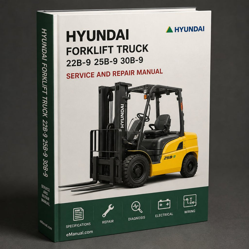 Manual de servicio y reparación de carretillas elevadoras Hyundai 22B-9/25B-9/30B-9/32B-9/35B-9