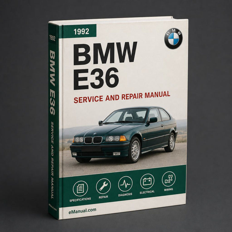 BMW E36 1992 Werks-Service-Reparaturhandbuch