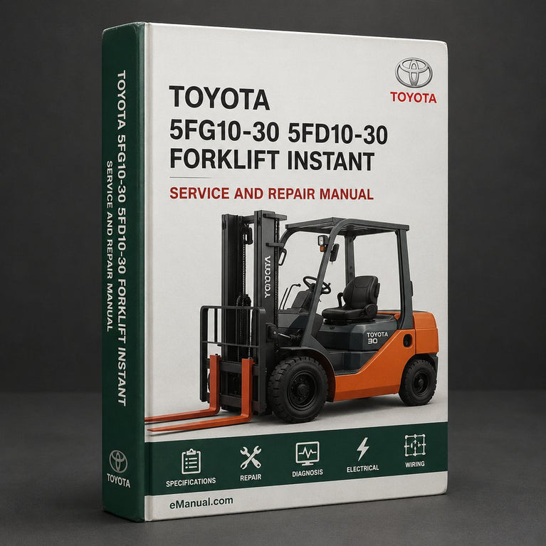 Toyota 5FG10-30/5FD10-30 Gabelstapler Service-Reparatur-Werkshandbuch
