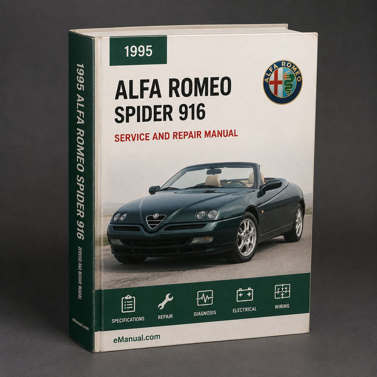 Manual de reparación y servicio de fábrica del Alfa Romeo Spider 916 1995-2006