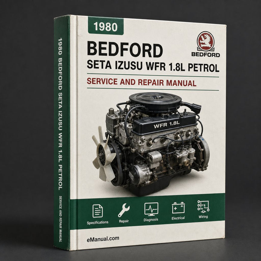 Manual de reparación de taller digital Bedford SETA IZUSU WFR 1.8L Gasolina 2L Diésel 1980-1995