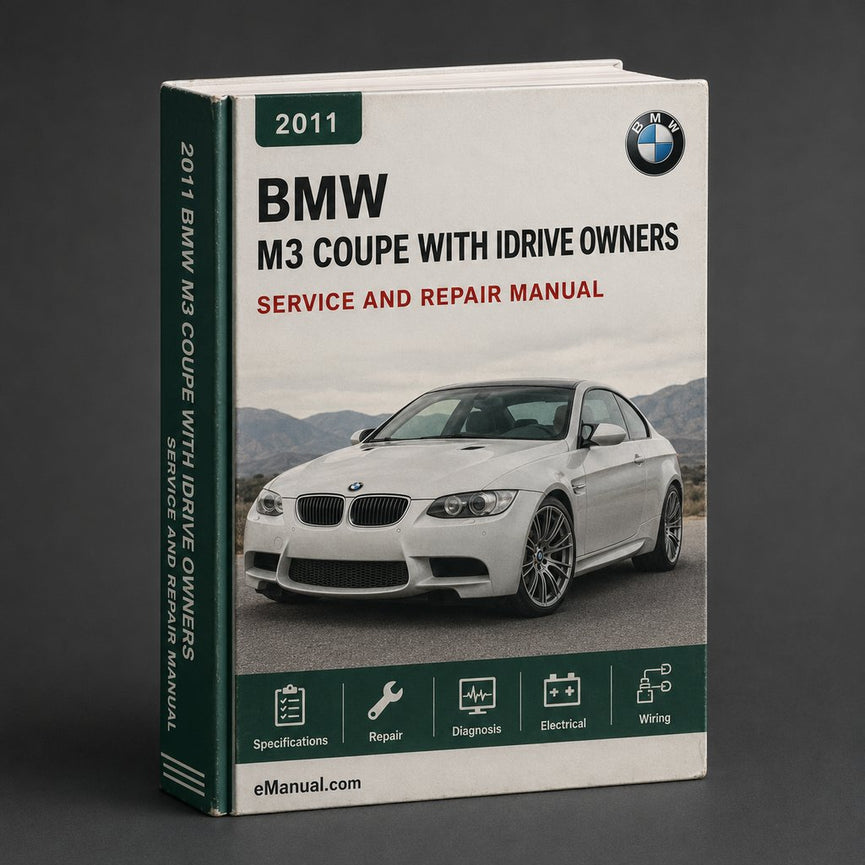 2011 BMW M3 Coupe (with idrive) Owners Manual