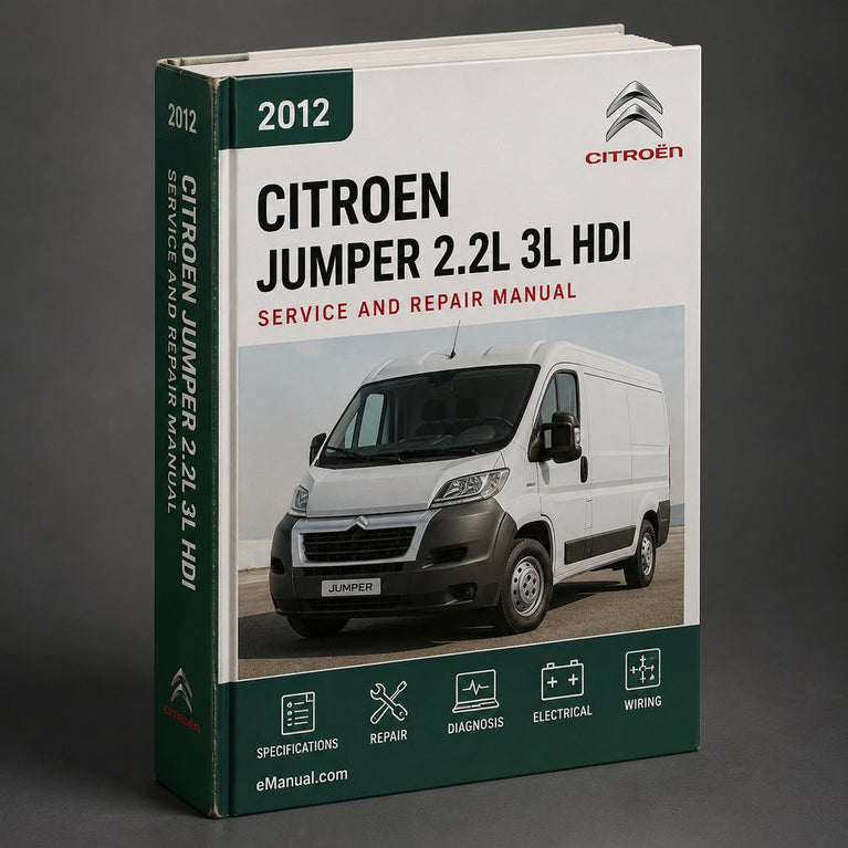 Manual de taller y reparación de Citroën Jumper 2.2L y 3L HDi 2012