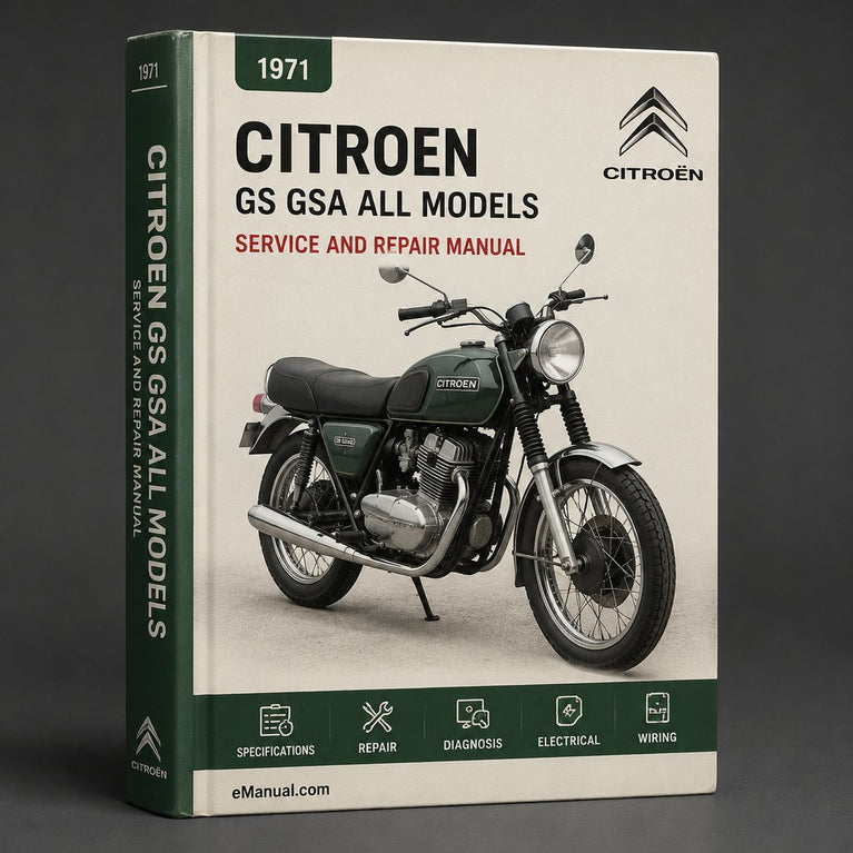 Citroen Gs Gsa All models 1971-1985 Workshop Service Repair Manual