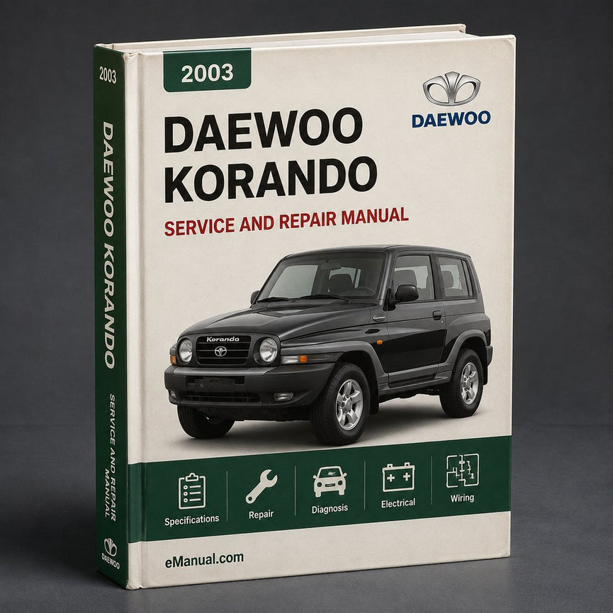 Daewoo Korando 2003 Werkstatt-Service-Reparaturhandbuch