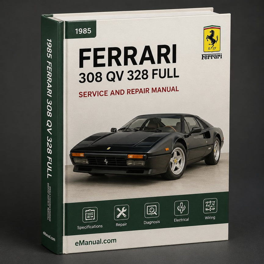 FERRARI 308 QV 328 1985-1989 Full Service Repair Manual