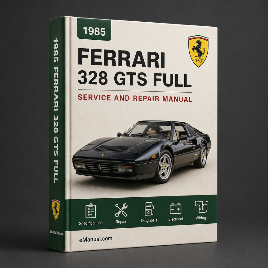 FERRARI 328 GTS 1985-1989 Full Service Repair Manual