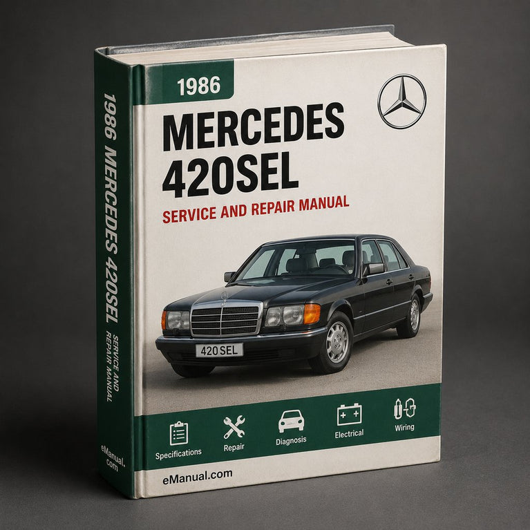 Mercedes 420SEL 1986-1991 Service-Reparatur-Werkstatthandbuch