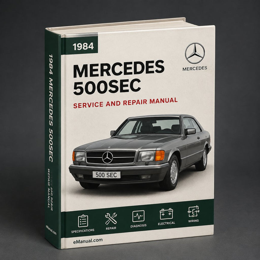 Mercedes 500SEC 1984-1991 Service Repair Workshop Manual