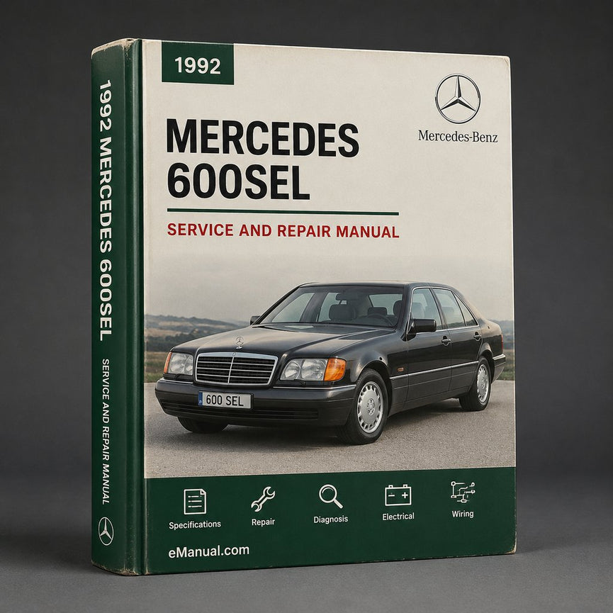Mercedes 600SEL 1992 1993 Service Repair Workshop Manual
