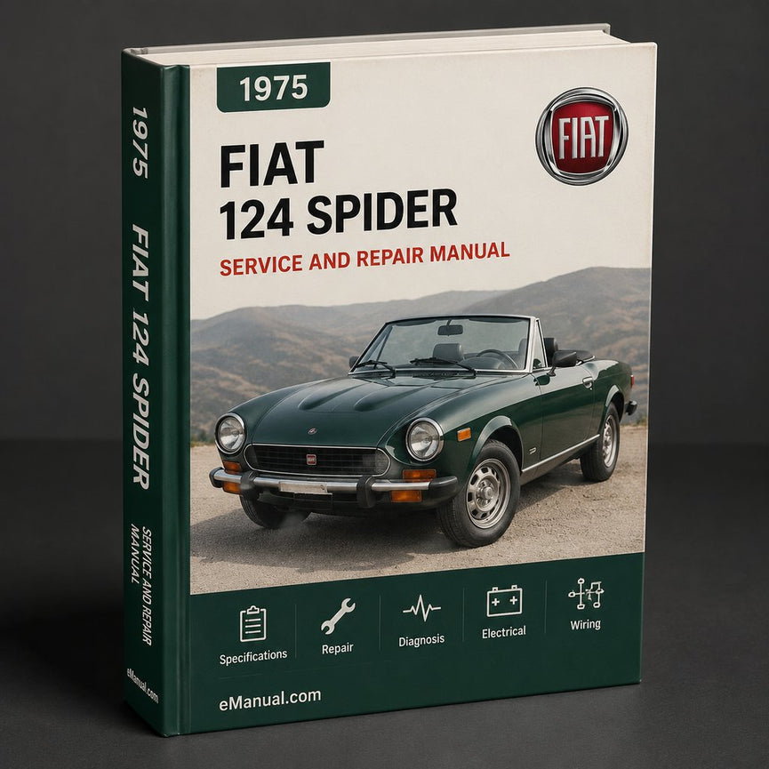Manual de servicio y reparación del taller del Fiat 124 Spider 1975-1982