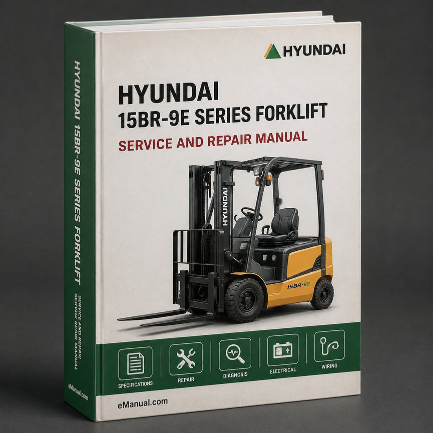 Manual de servicio y reparación de montacargas Hyundai serie 15BR-9E