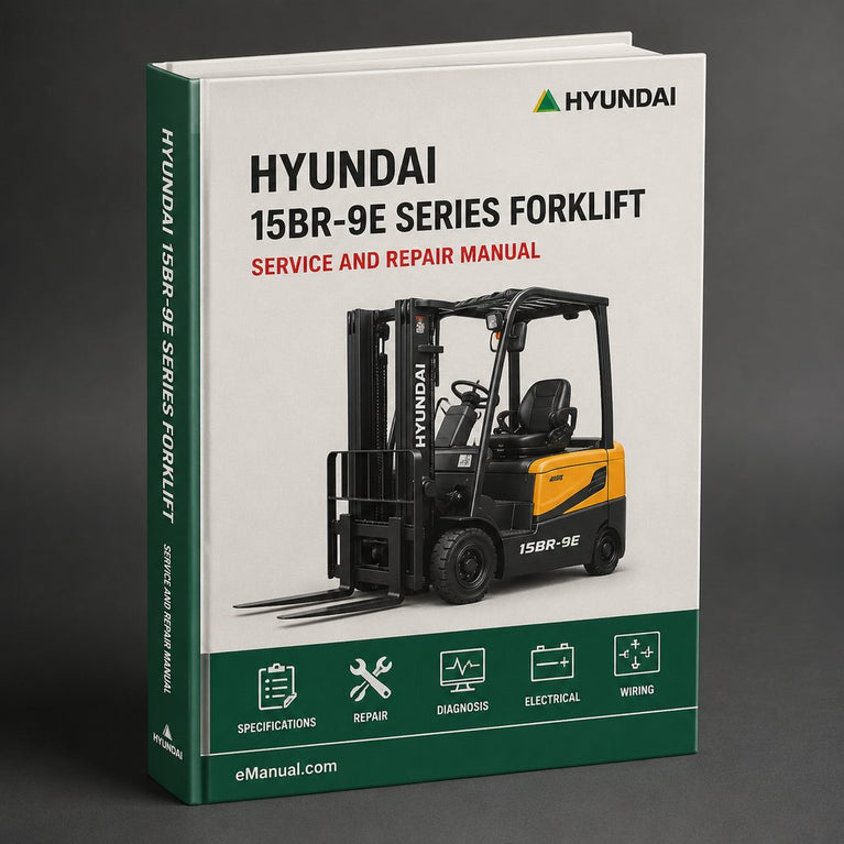 Manual de servicio y reparación de montacargas Hyundai serie 15BR-9E