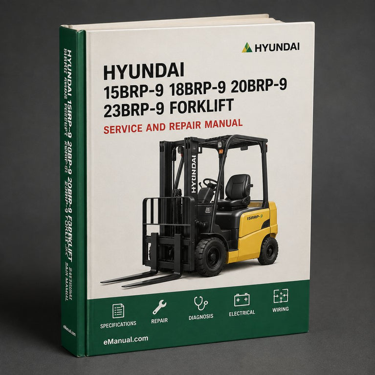 Manual de servicio y reparación de carretillas elevadoras Hyundai 15BRP-9 18BRP-9 20BRP-9 23BRP-9