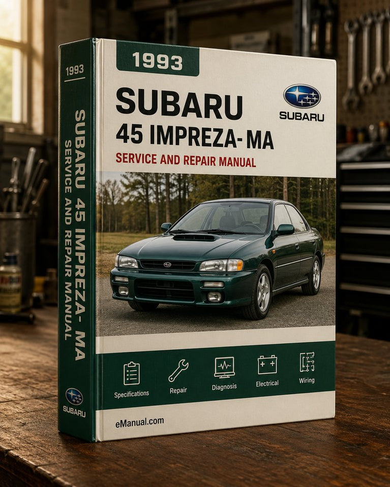 (45 MB) 1993-1996 Subaru Impreza-Official Factory Service Manual (FSM)/Repair Manual/Workshop Manual 1994 1995 (PDF Format)