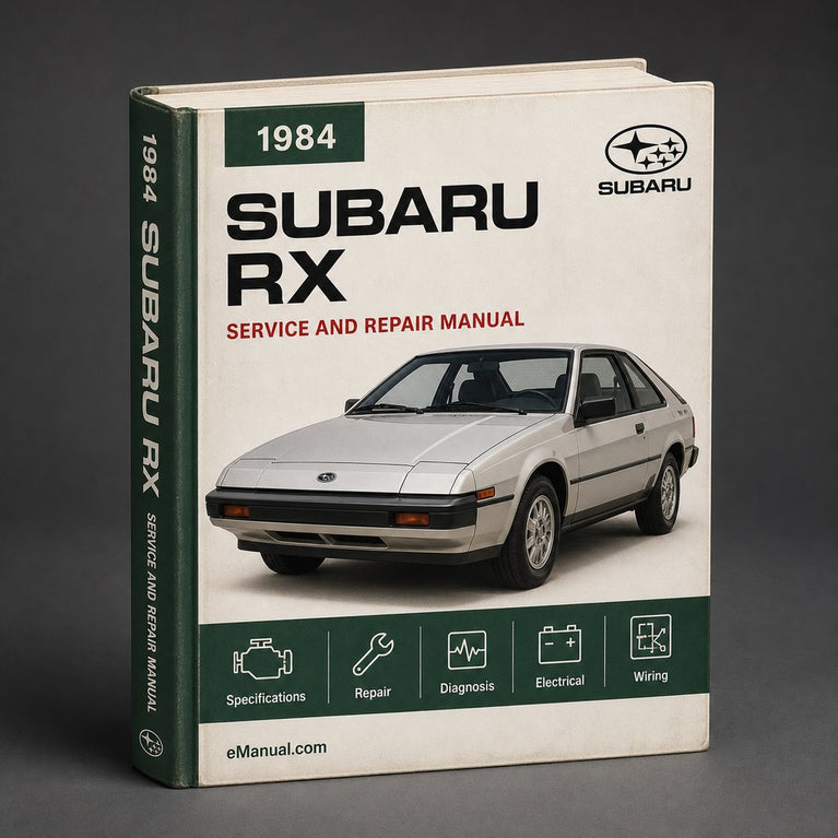 Subaru RX 1984-1994 Werkstatt-Reparatur-Servicehandbuch