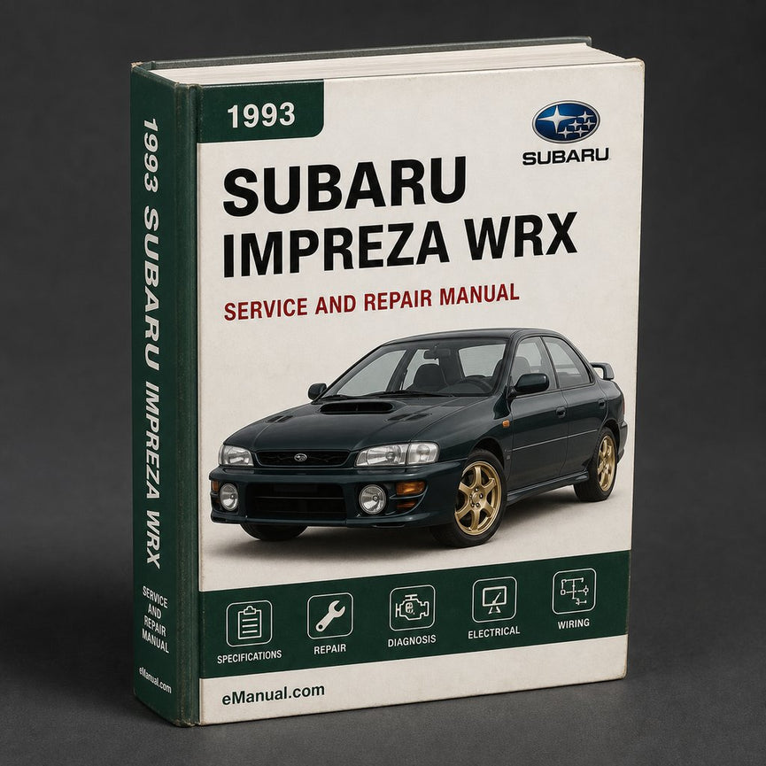 Subaru Impreza WRX 1993-1996 Werkstatt-Reparatur-Servicehandbuch