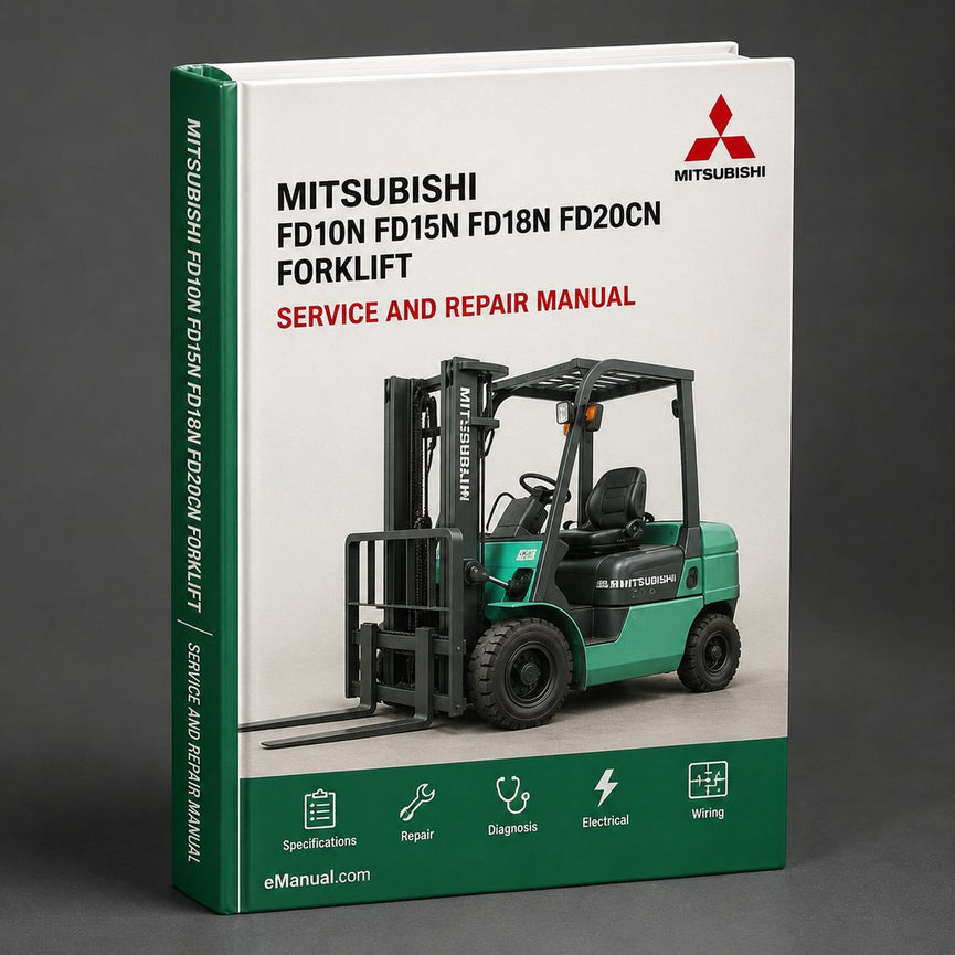 Mitsubishi FD10N FD15N FD18N FD20CN Gabelstapler Service-Reparaturhandbuch