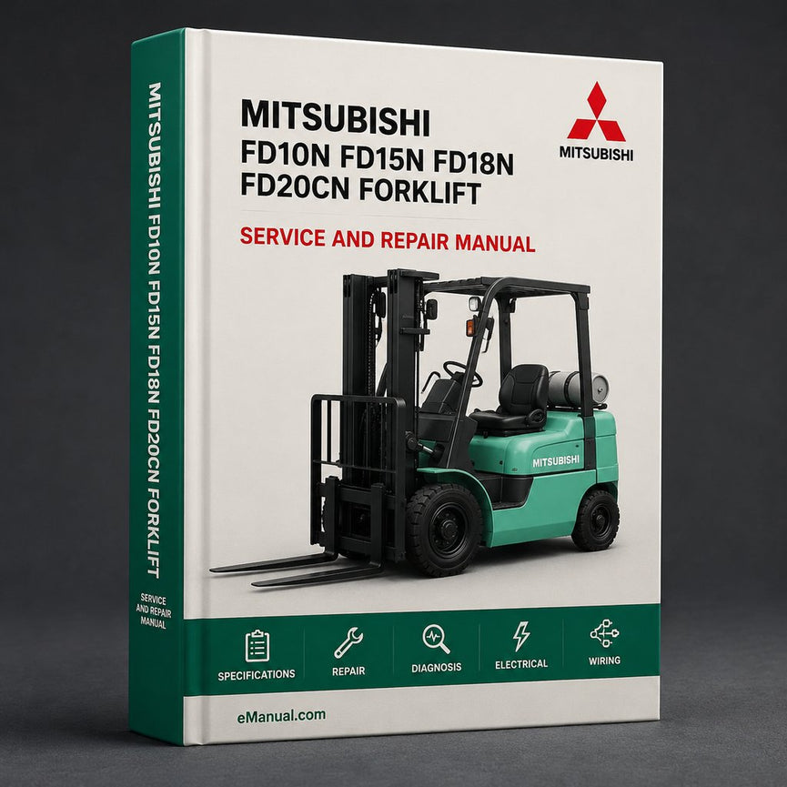 Mitsubishi FD10N FD15N FD18N FD20CN Gabelstapler Service-Reparaturhandbuch
