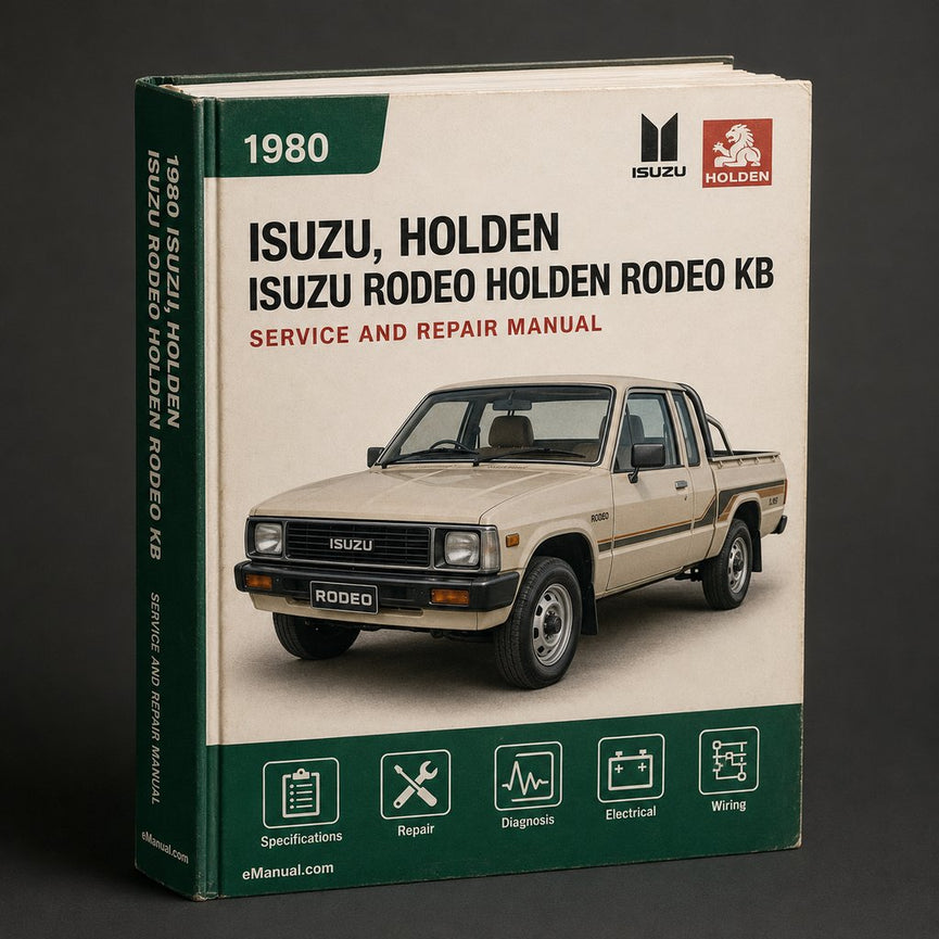 ISUZU RODEO Holden RODEO KB TF 140 Service Repair Manual 1980-1988