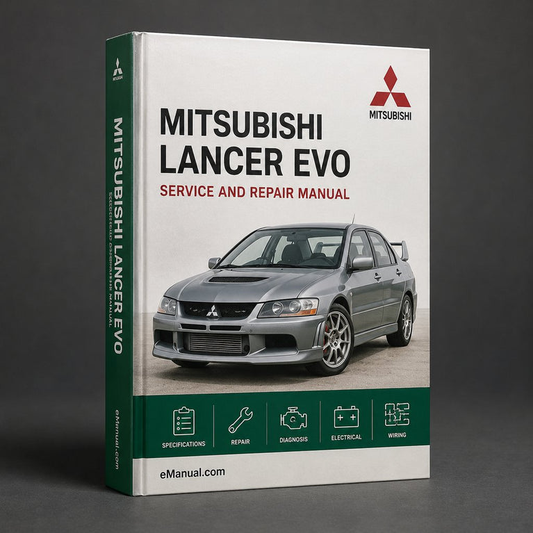 Mitsubishi Lancer EVO 8 Complete Workshop Service Repair Manual
