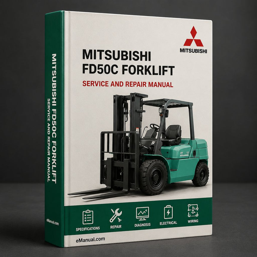 Mitsubishi FD50C Forklift Repair Service Manual