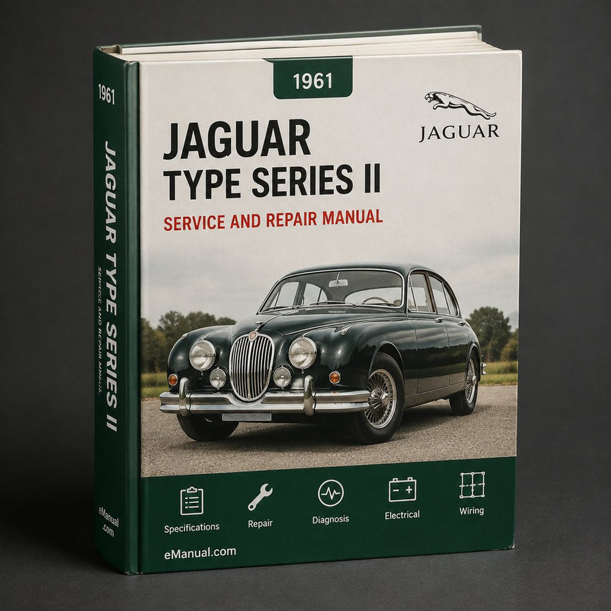 JAGUAR E TYPE Series I II Service Repair Manual 1961-1970