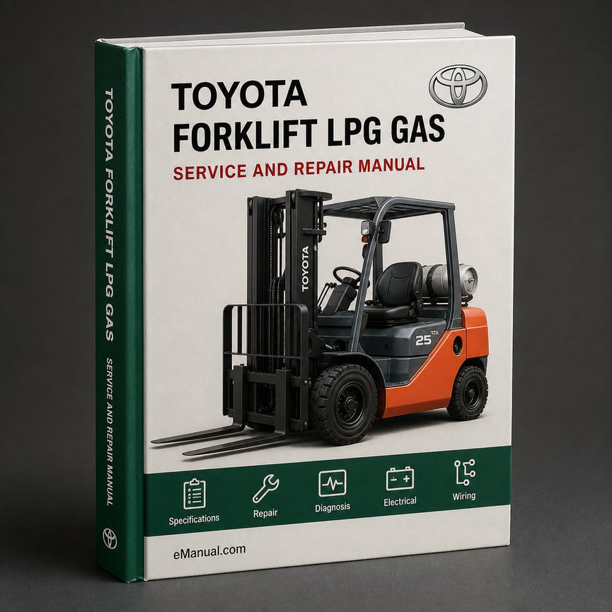TOYOTA Gabelstapler LPG GAS Werkstatt Service Reparaturhandbuch