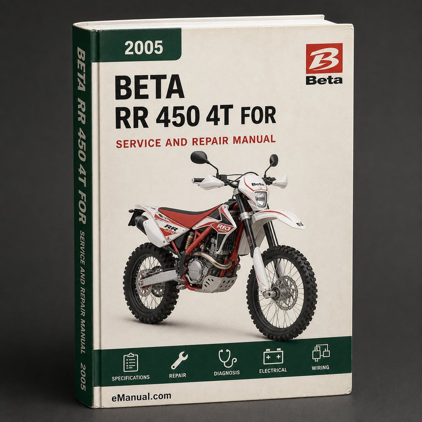 Beta RR 450 4T 2005-2009 Werkstatthandbuch für Reparaturen
