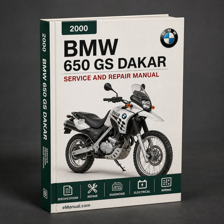 BMW F 650 GS Dakar 2000-2008 Workshop Service Repair Manual
