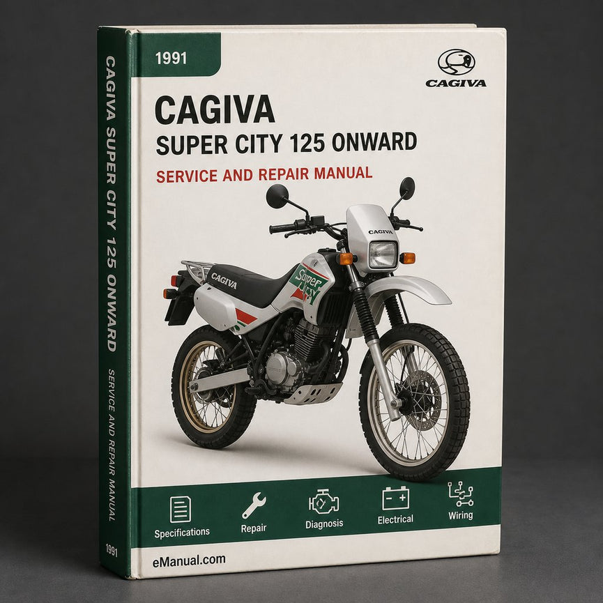 Manual de servicio y reparación de CAGIVA Super CITY 125 1991 en adelante