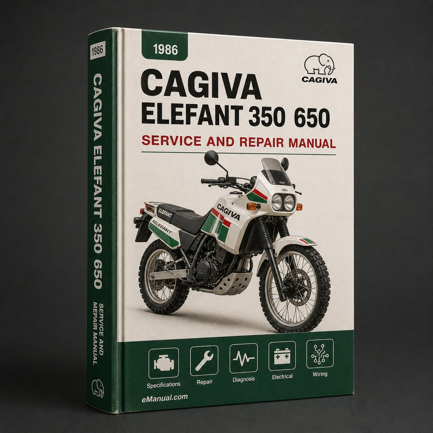 Cagiva Elefant 350 650 Catalogo de Piezas 1986