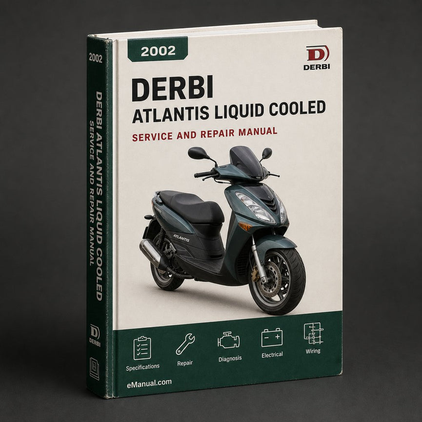 Derbi Atlantis Flüssigkeitsgekühlter Ersatzteilkatalog 2002