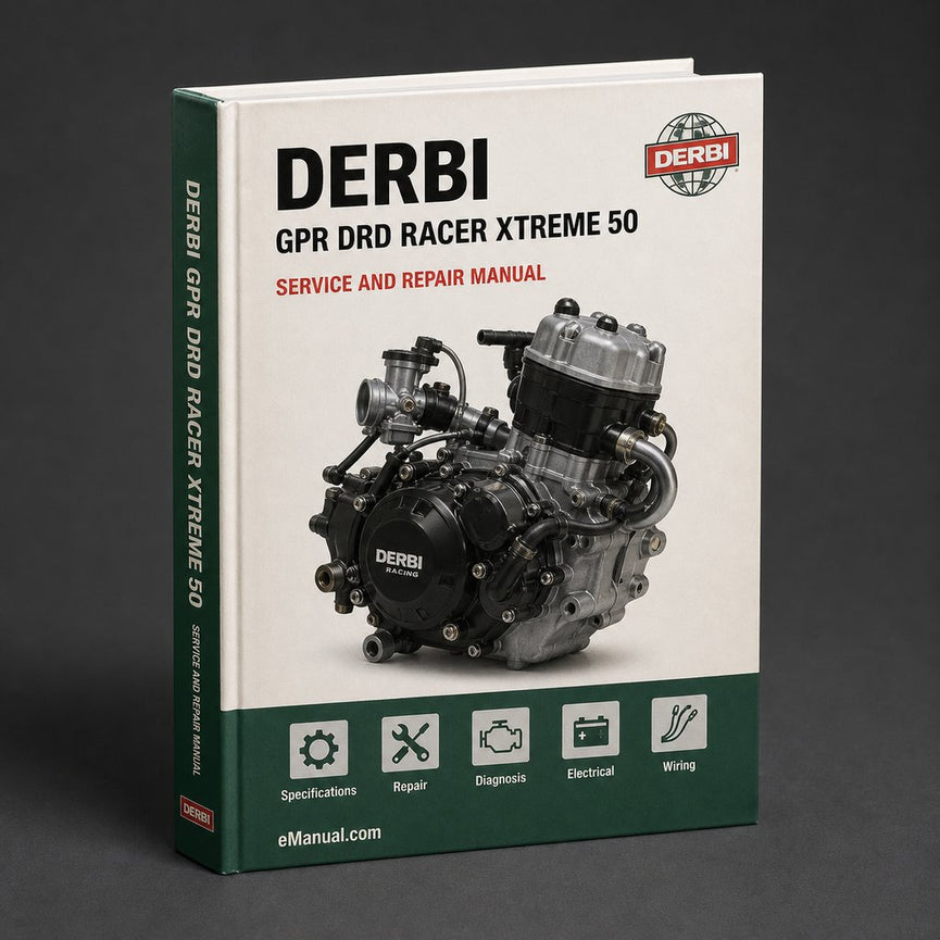 Derbi GPR DRD RACER XTREME 50 Motor-Service-Reparaturhandbuch