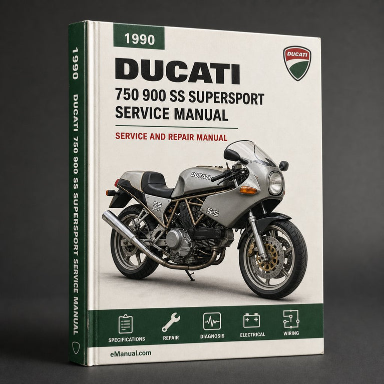 DUCATI 750 900 SS SuperSport 1990-1998 Servicehandbuch 750SS 900SS (mehrfarbig)