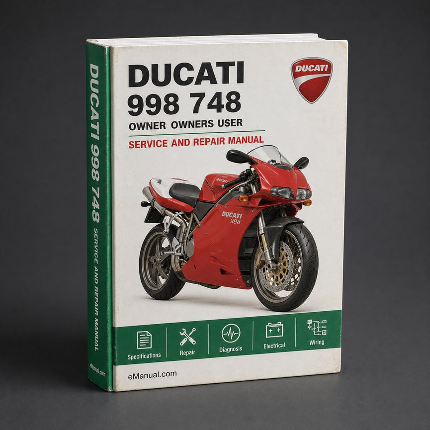 Ducati 998 748 Complete OFFICIAL Owner Owners User Manual