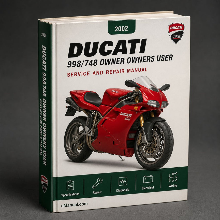 Ducati 998/748 2002 Complete OFFICIAL Owner Owners User Manual
