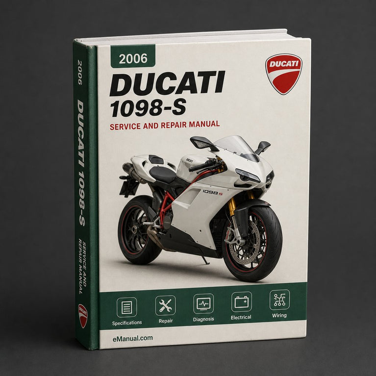 Ducati 1098-S Service Repair Manual & Parts Catalogue 2006-2008