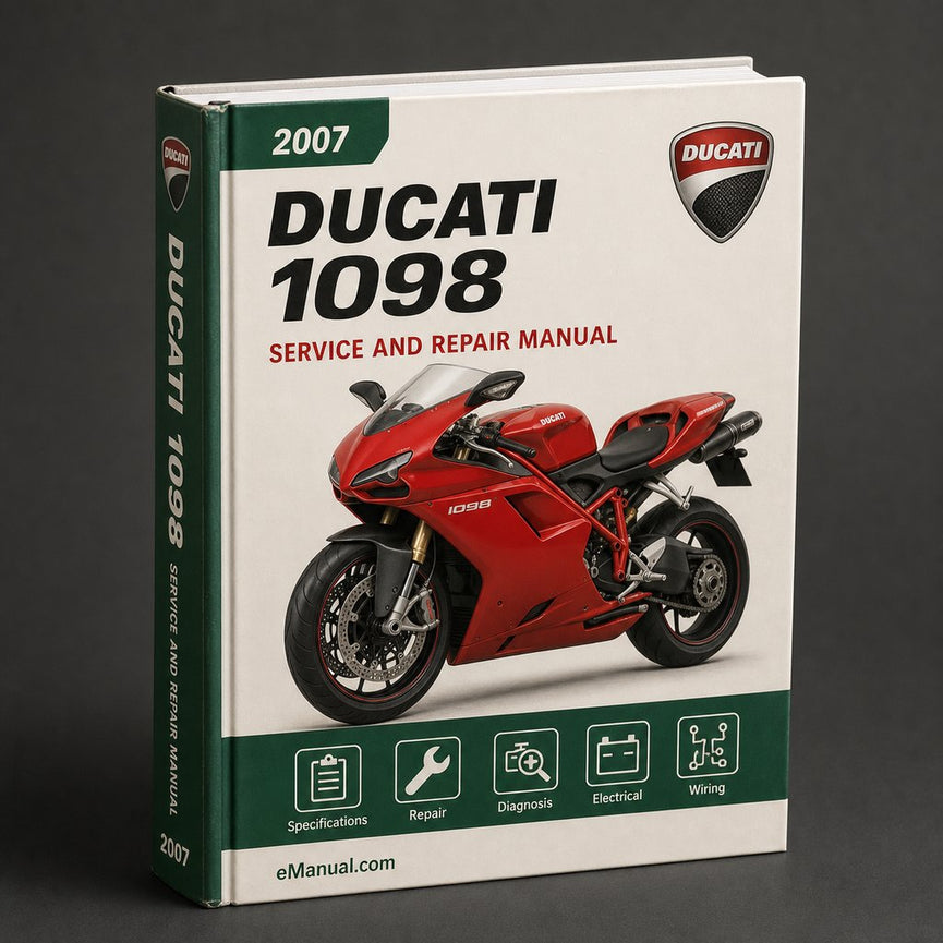 DUCATI 1098 2007 Service Workshop Repair Manual