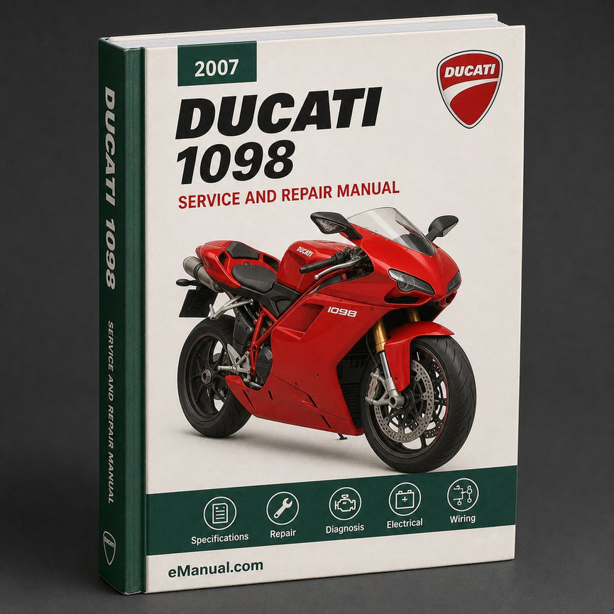 Ducati 1098 Service Repair Manual 2007