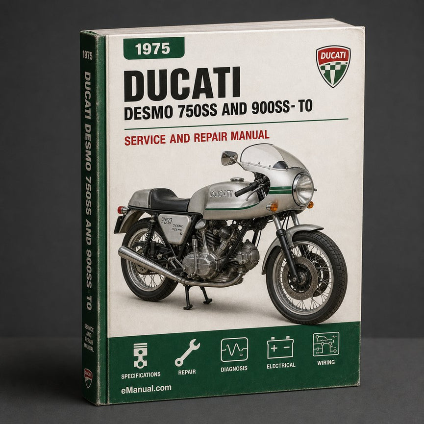 Ducati Desmo 750ss and 900ss-1975 to 1977-Owners Manual