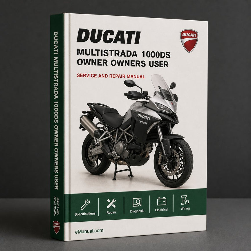 Ducati Multistrada 1000DS Vollständiges OFFIZIELLES Benutzerhandbuch