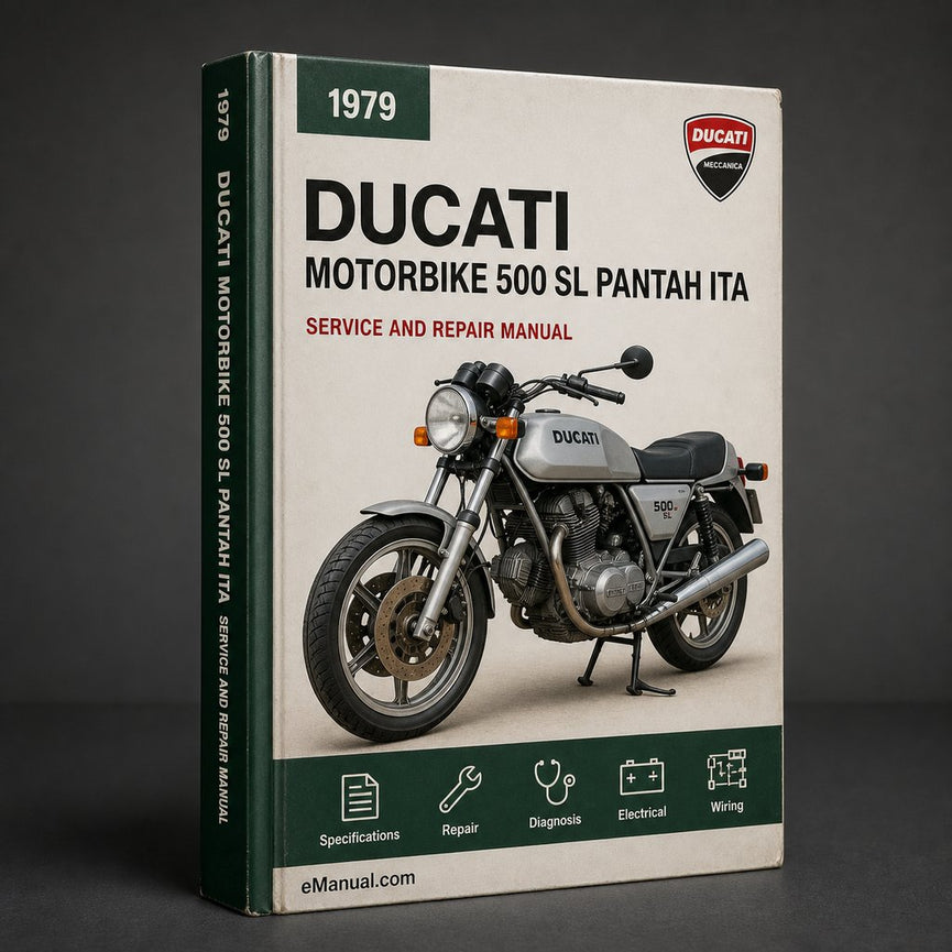 1979 Ducati motorbike 500 SL Pantah Service Repair Workshop Manual (Ita Eng FREE Preview)