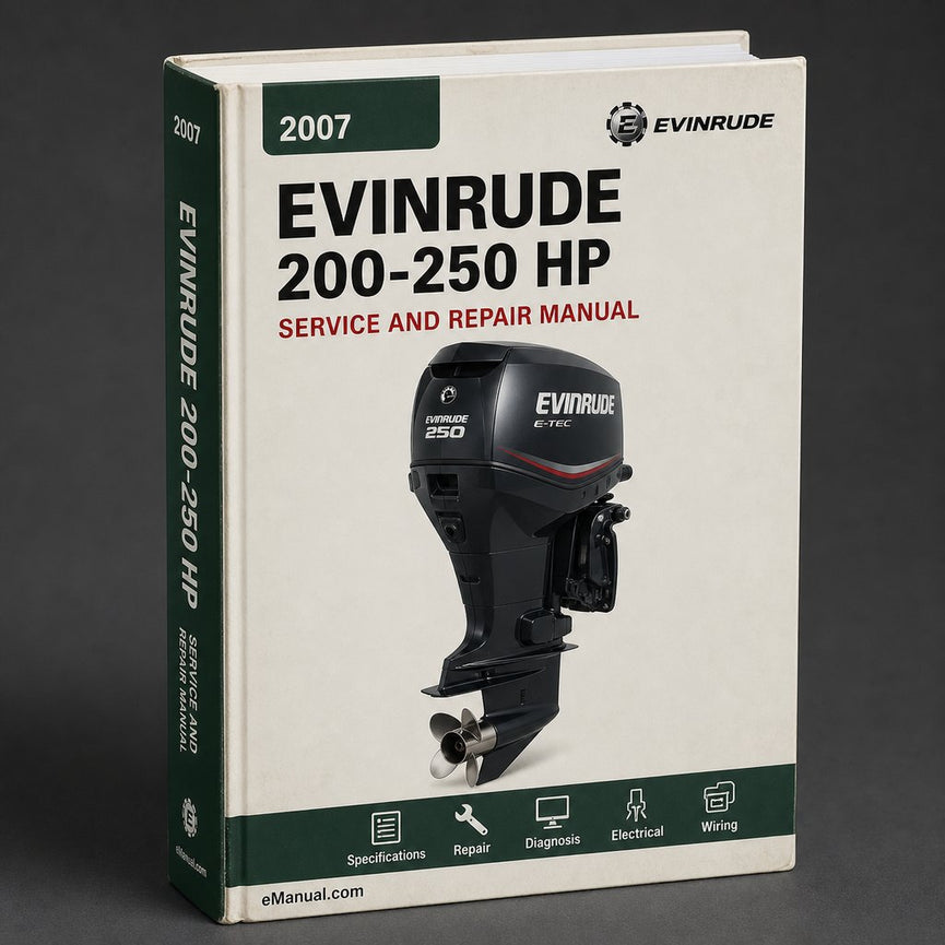 Download Service & Repair Manual Evinrude 200-250 hp 2007 PDF