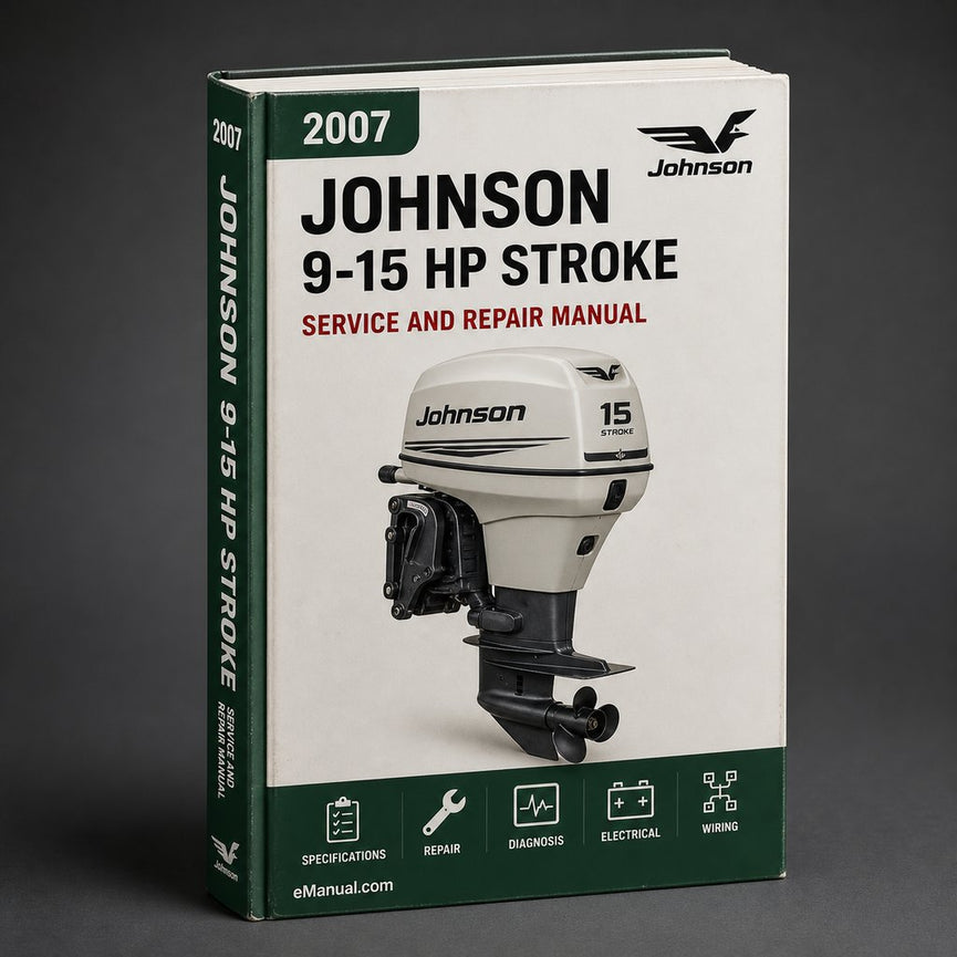 Download Service Repair Manual Johnson 9-15 hp 4 stroke 2007 PDF