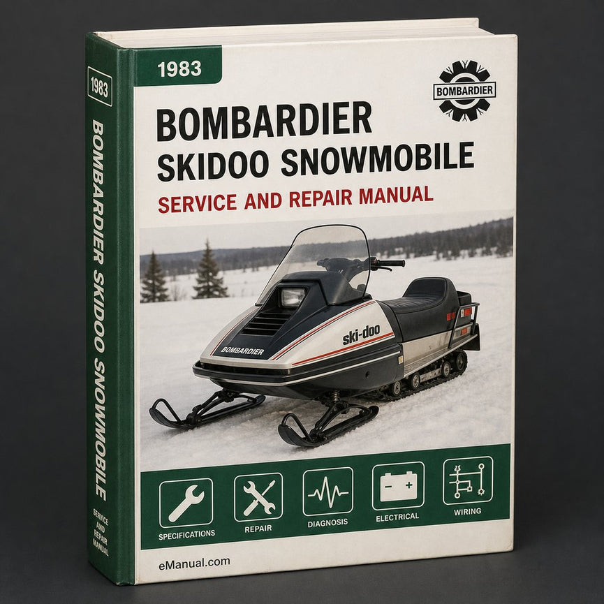 Manual de reparación de motos de nieve Bombardier Skidoo 1983
