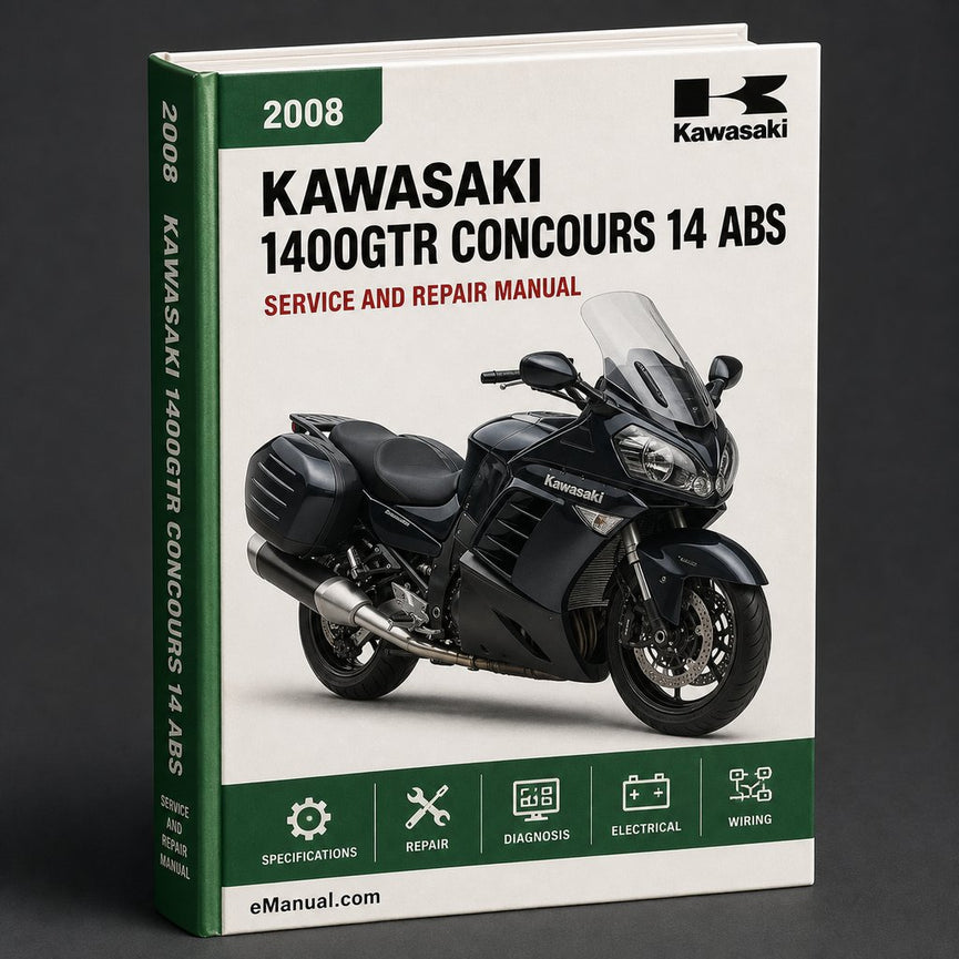 2008-2009 KAWASAKI 1400GTR CONCOURS 14 & ABS Manual