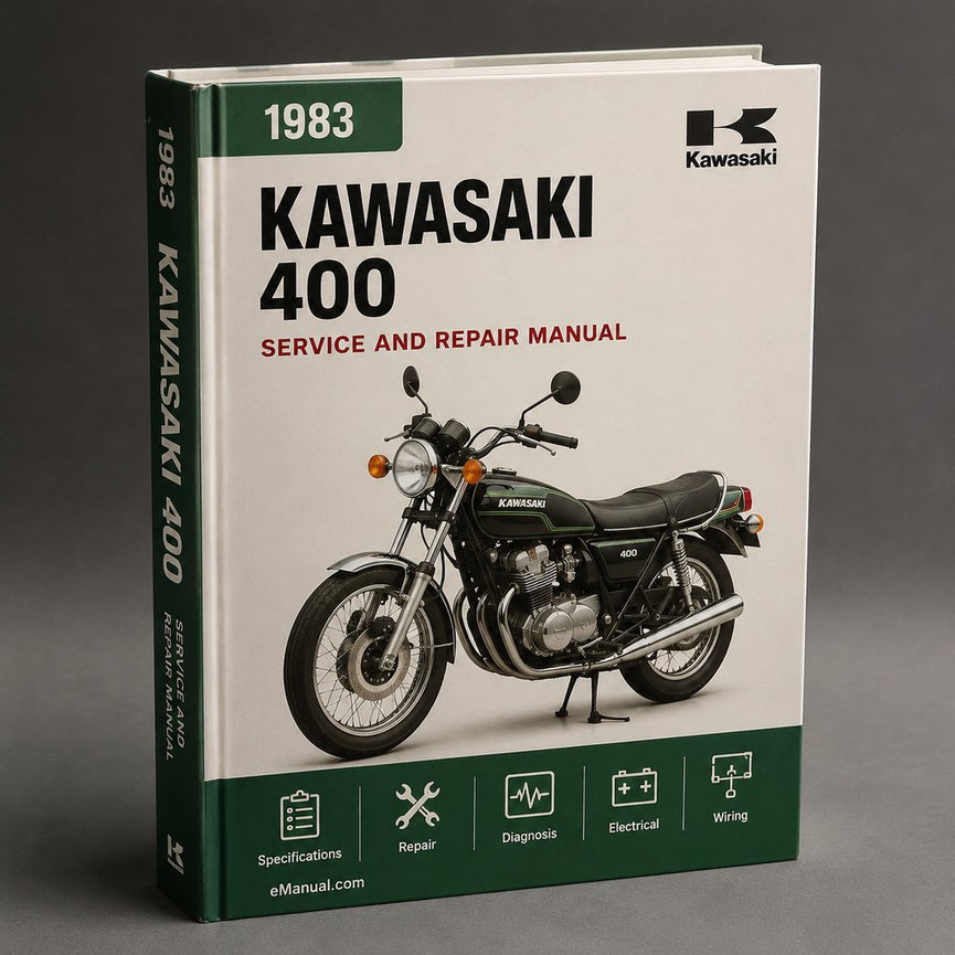 Kawasaki Z 400 F 1983 1984 1985 Werkstatt-Service-Reparaturhandbuch