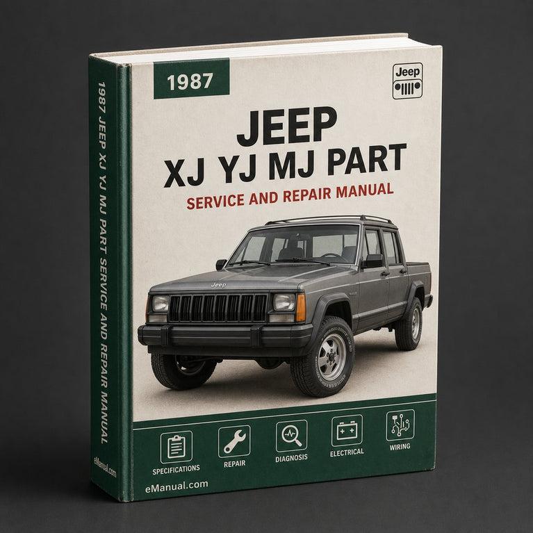 Jeep XJ YJ MJ Part Catalog Manual 1987-1990