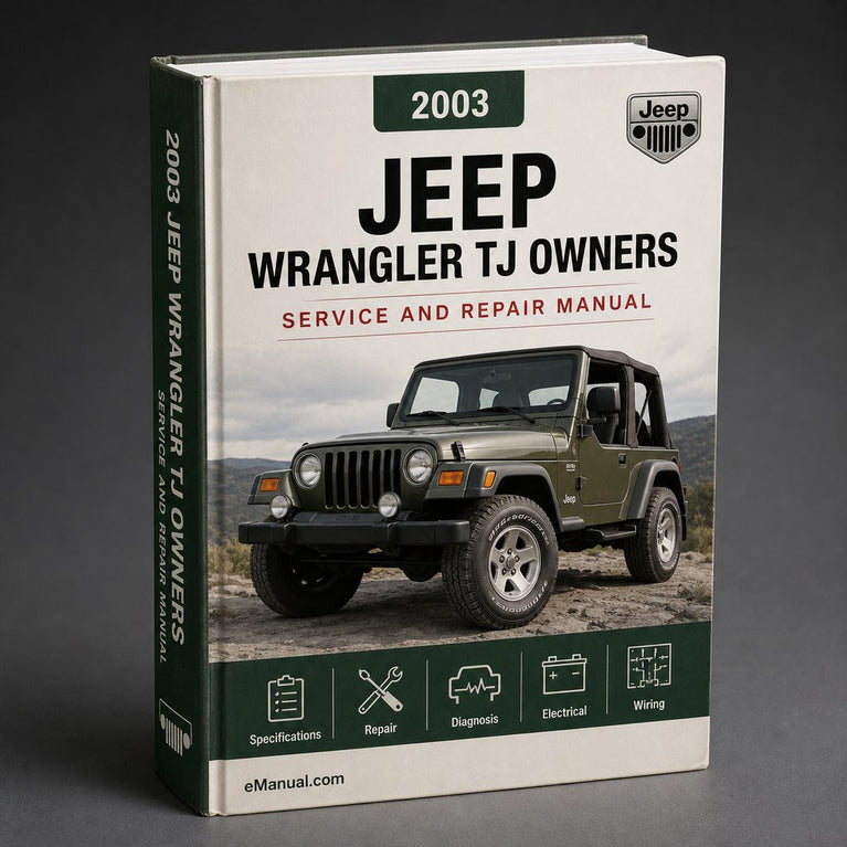 Manual de servicio y del propietario del Jeep Wrangler TJ 2003